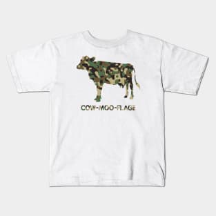 COW-MOO-FLAGE Kids T-Shirt